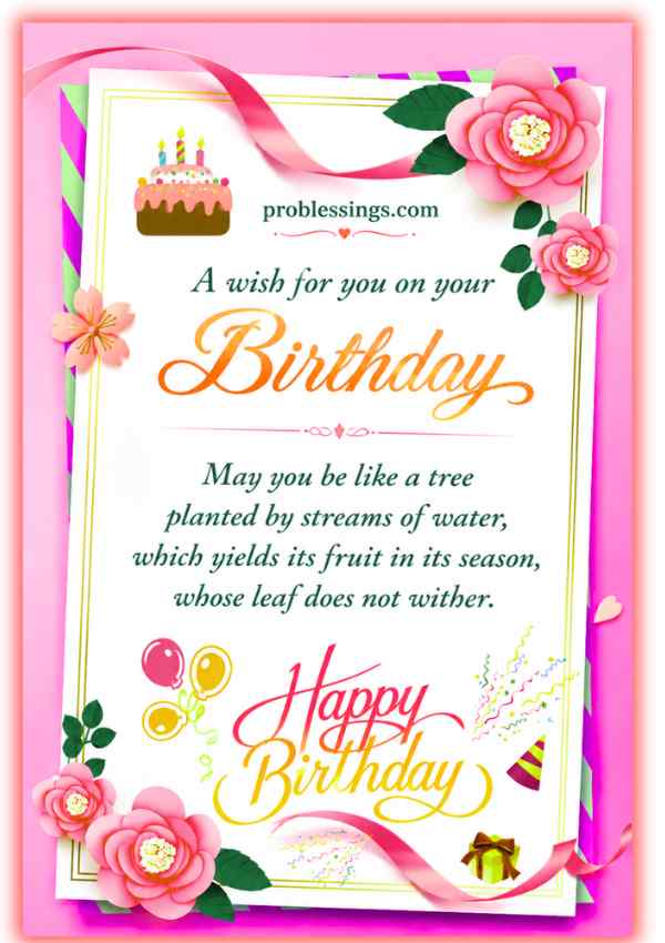 Happy birthday wish card
