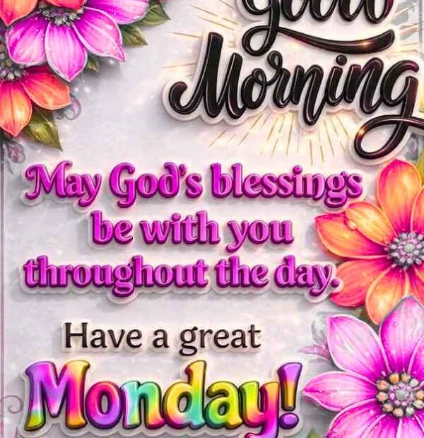 90+ Good Morning Monday Blessings, Images and Quotes