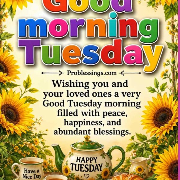 150+ Good Morning Tuesday Blessings, Greetings & Quotes