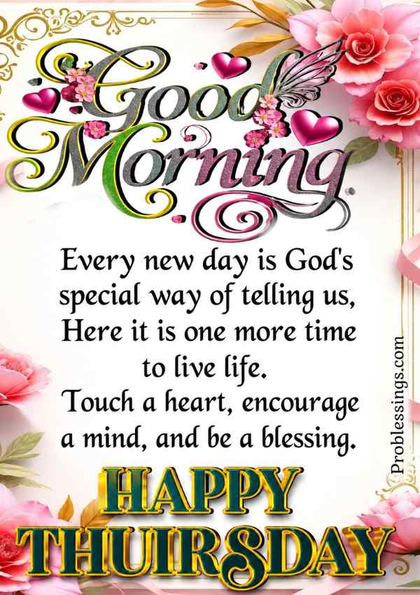 Beautiful good morning Thursday blessings image