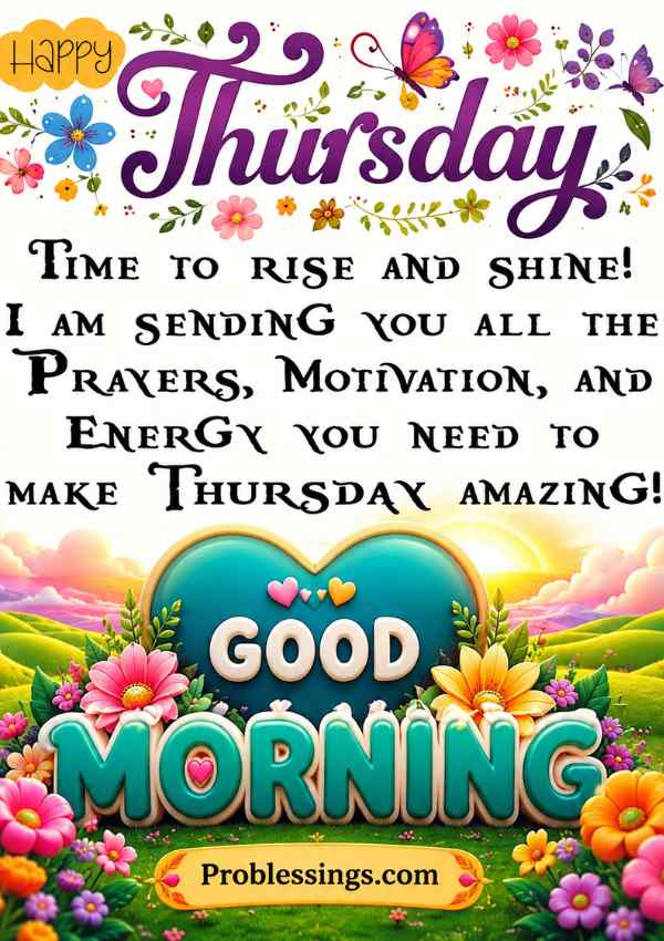 Good Morning Thursday blessings image with best wishes