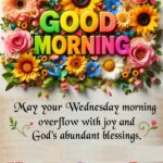 Good morning Wednesday blessings card image