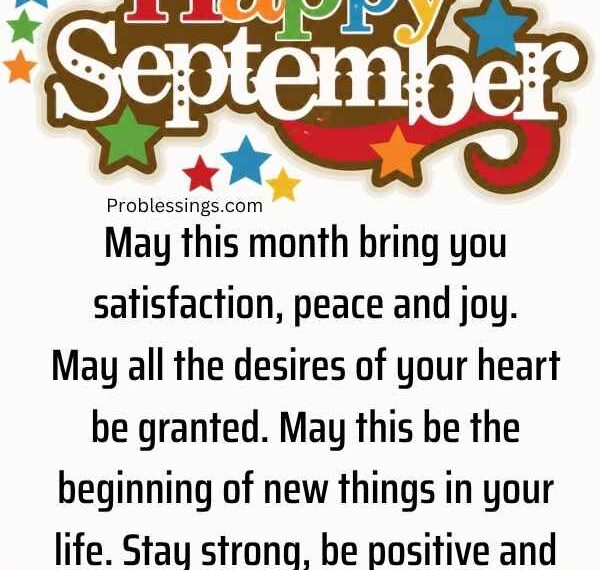 110+ Happy September Blessings, Prayers and Quotes for a New Month