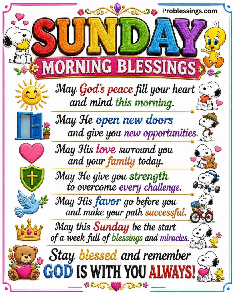 110+ Beautiful Good Morning and Happy Sunday Blessings Images